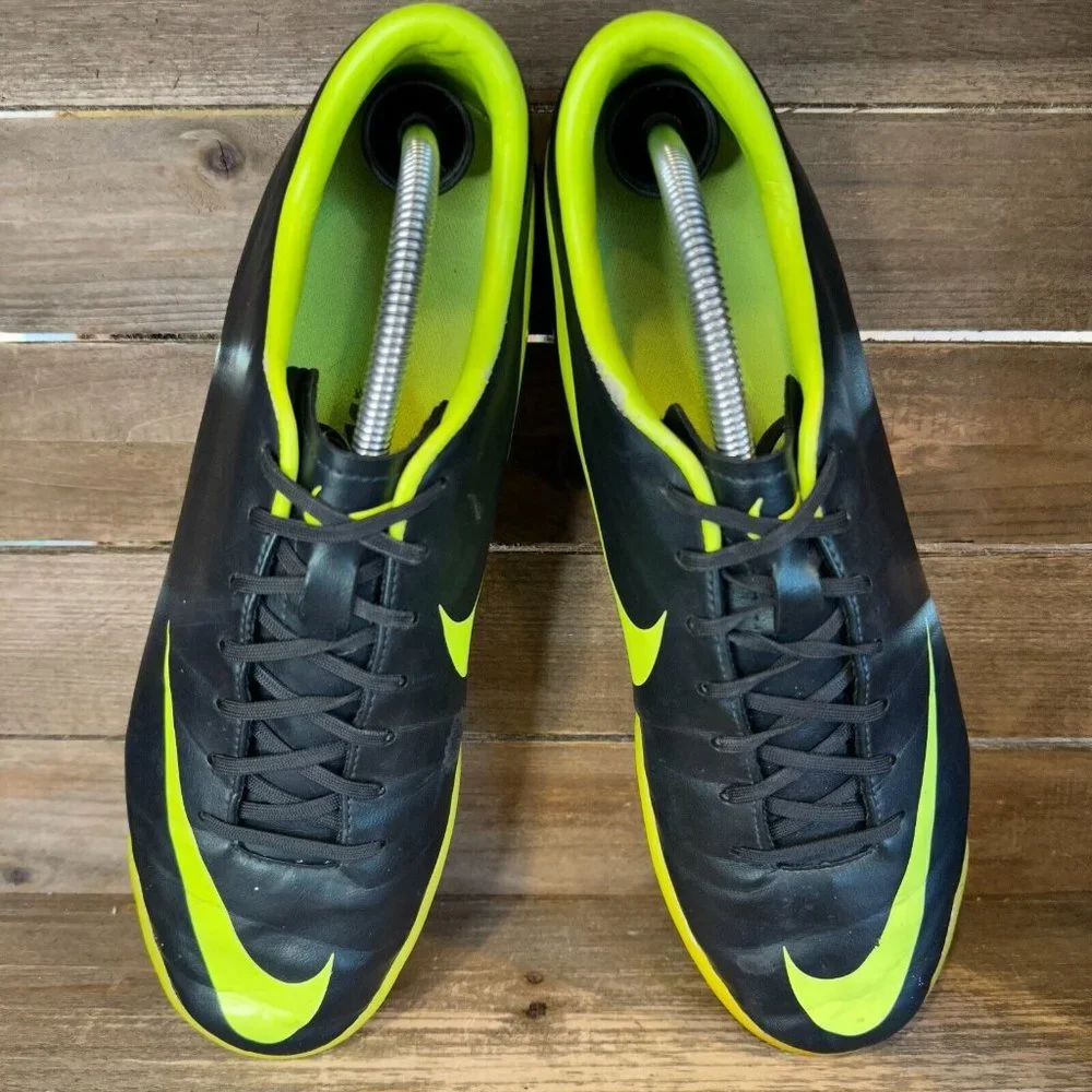 Mens Nike Mercurial Victory lll IC Black Indoor Soccer Shoes Sneakers Size‎ 11 M